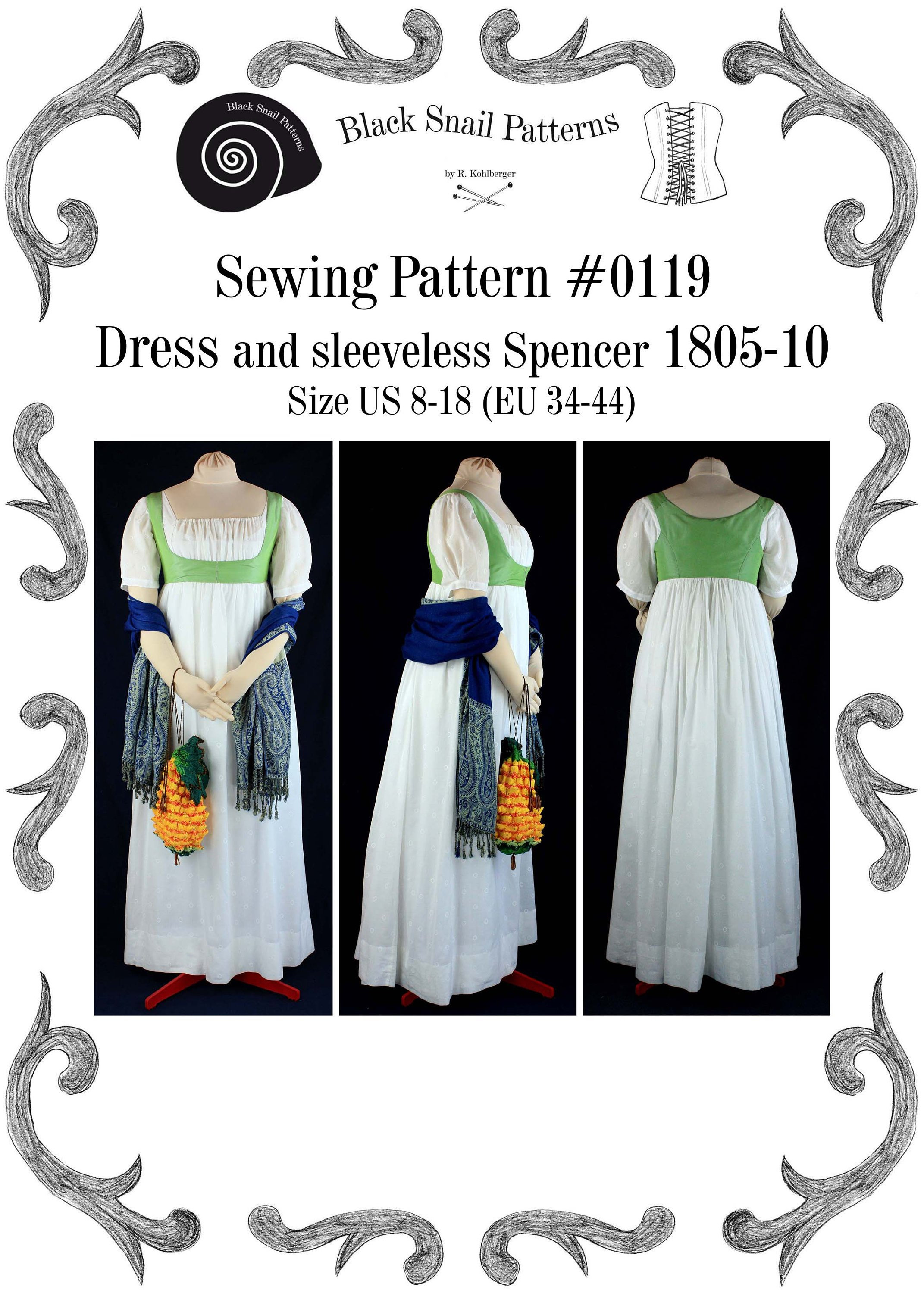 Regency Dress With Sleeveless Spencer ...