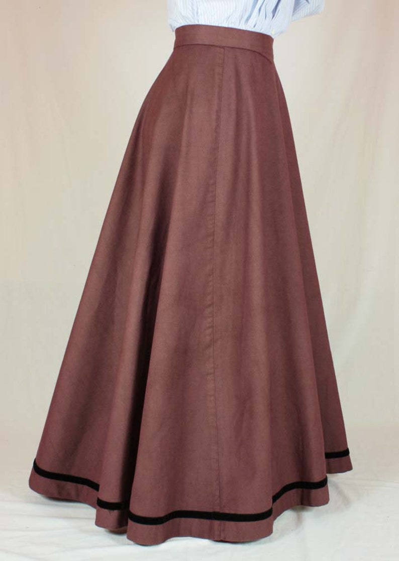 Edwardian Skirt Fan-Skirt worn about 1890 Sewing Pattern 0414 Size US 8-30 EU 34-56 PDF Download image 4