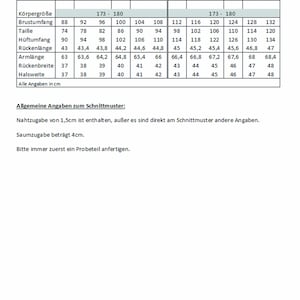 May include: Size chart for men's clothing with measurements in inches and centimeters. The chart includes sizes for neck, chest, waist, hips, back length, sleeve length, and back width.