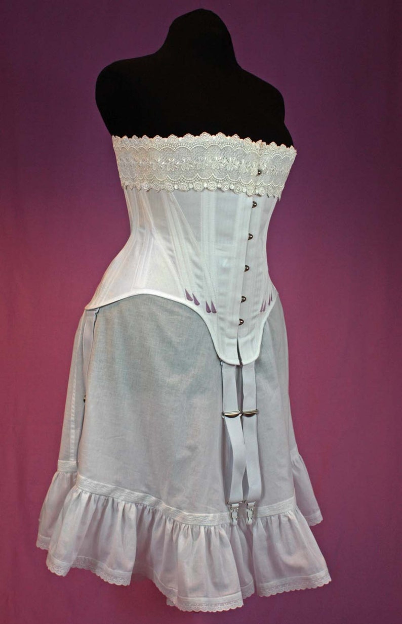 1900s Lingerie Set, White Batiste Camisole and Drawers 