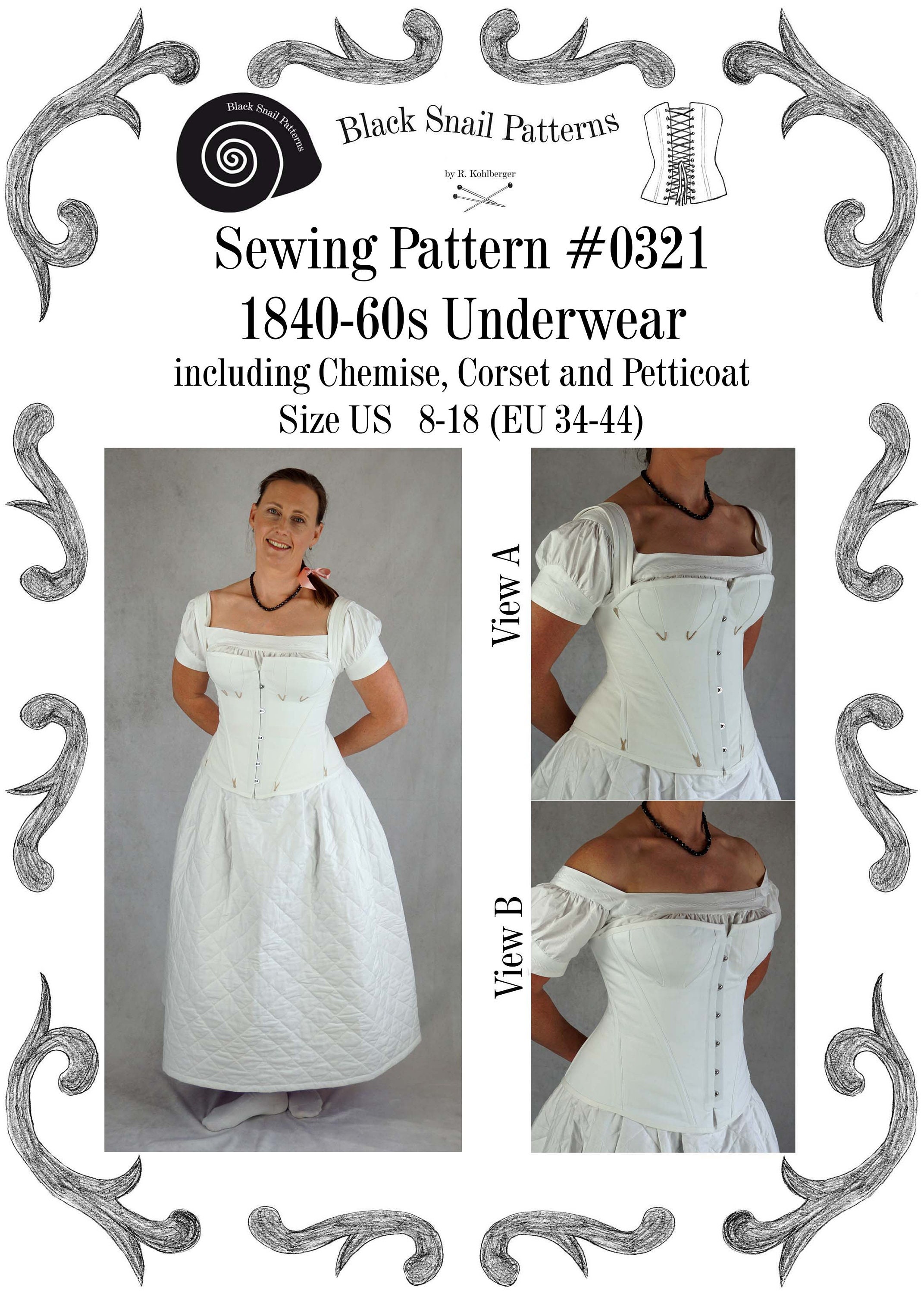 Black Snail Patterns Victorian Underwear 1115 pattern review by