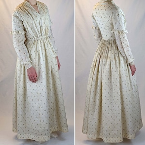 1840s Morning or Working Womans Dress Sewing Pattern 0121 Size US 8-30 EU 34-56 PDF Download image 5