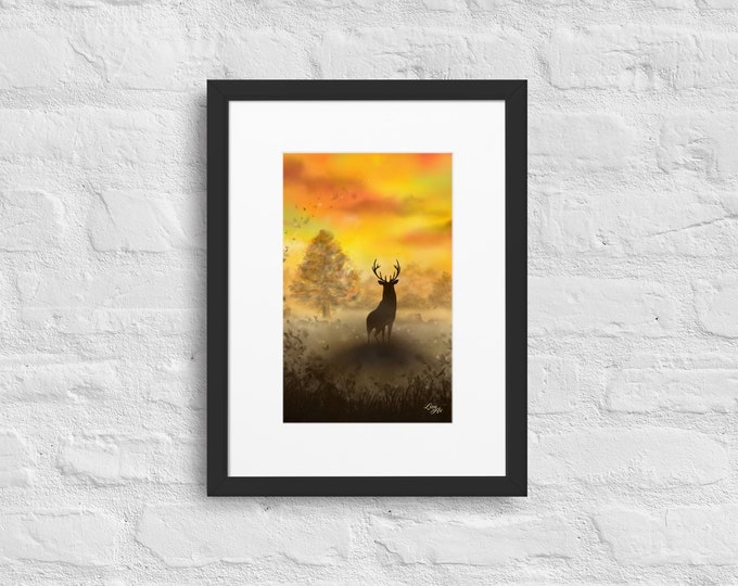 Into The Mist — Painted By Mouth (PRINT, Framed & Mounted)