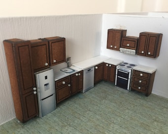 1:48 Country Style kitchen Kit to assemble and paint yourself.