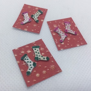 1:48 Christmas Stockings x 2. Painted and complete.