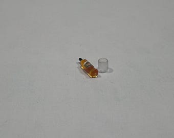 1:48 Whiskey Bottle and Glass Set. Completed item for Collectors.