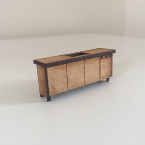 1:48 Industrial Sink Unit with Dishwasher Kit to make your own.
