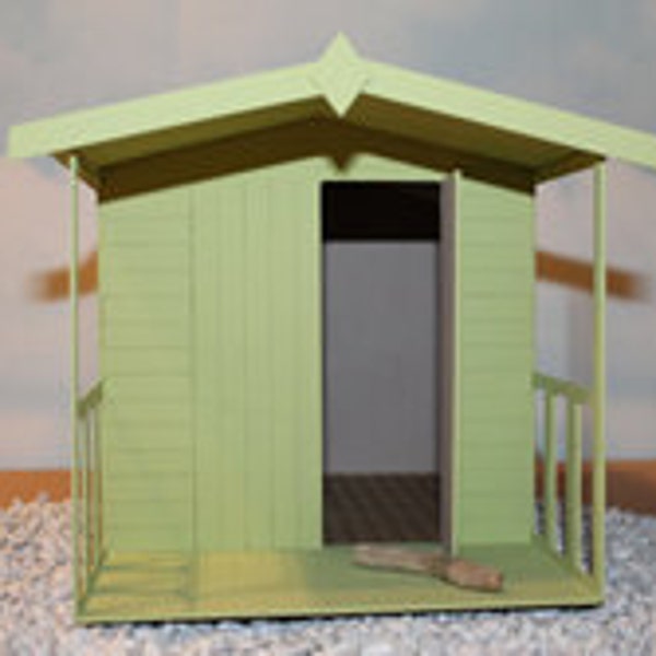 1:24 Calshot Beach Hut Kit ontworpen voor verzamelaars.