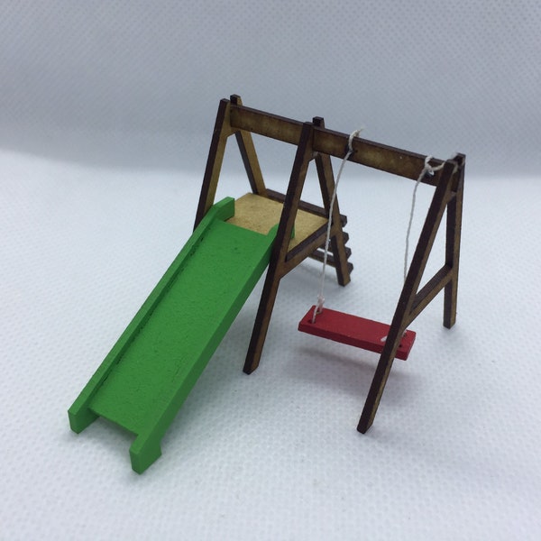 1:48 Outdoor Play Equipment Kit for Collectors to make yourself.