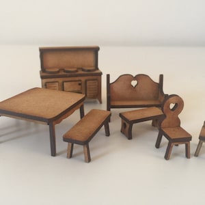 1:48 Alpine Furniture Set of Kits to make yourself.