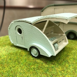 1:24 Teardrop Caravan kit designed for Collectors.