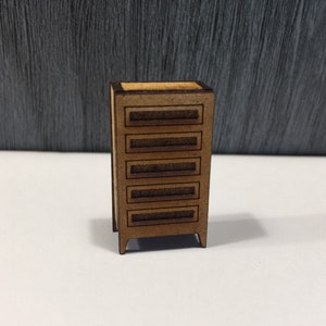 1:48 Modern Chest of Drawer Unit Kit to make your own.