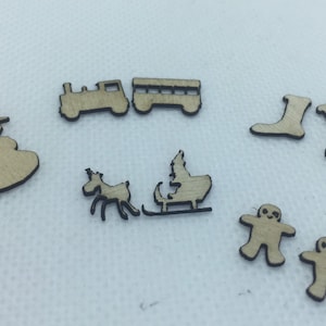 1:48 Christmas Cutouts for decorating. Item for collectors.