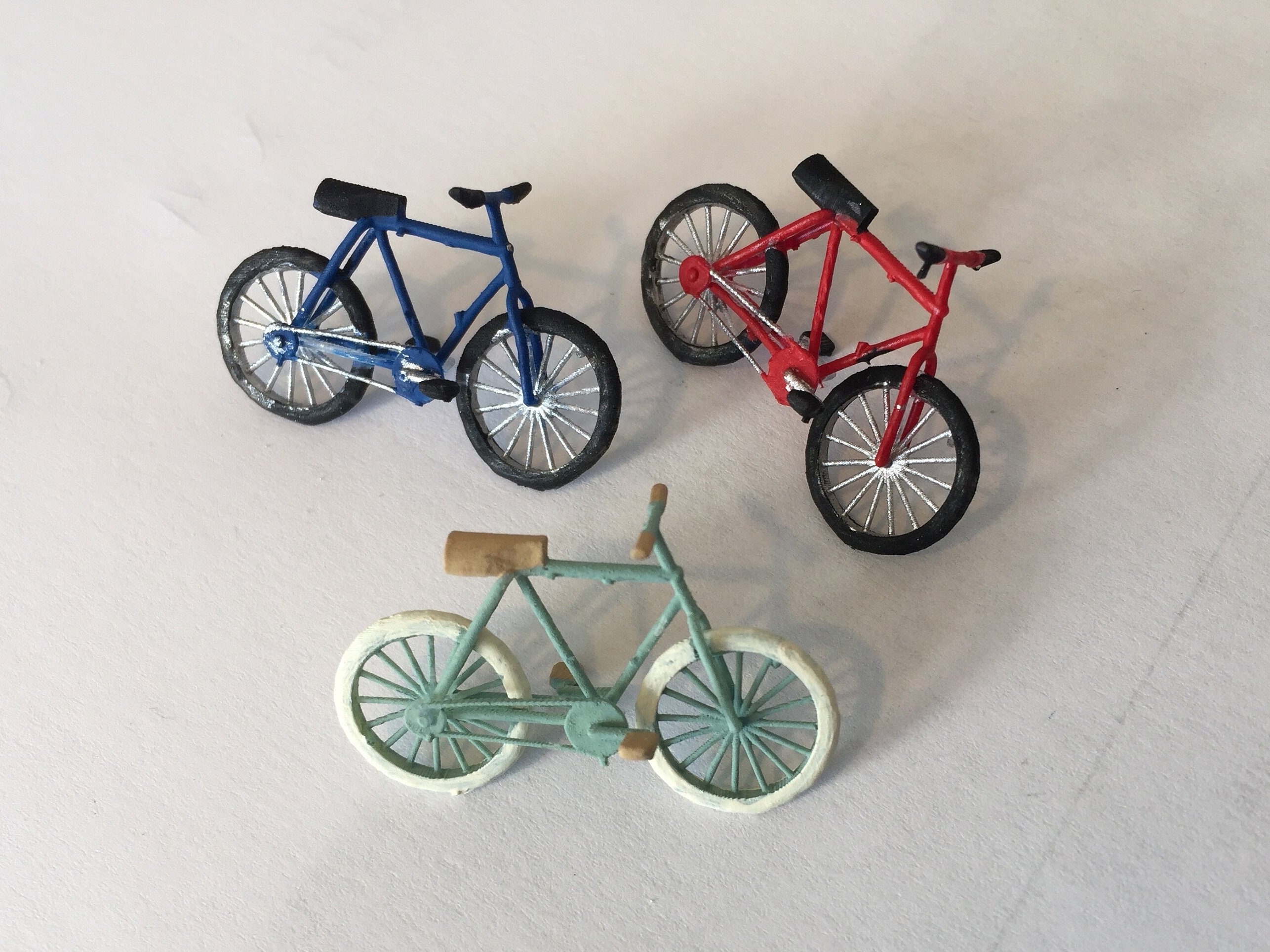 3x Modèle Enfants Vélo Jouet VTT Collection de Vélo de Montagne