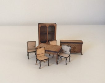 1:48 French Provencale Dining Set of Kits for Collectors to complete.