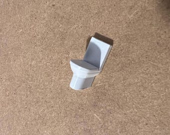 New, 1:48 Modern Toilet. Completed item for Collectors.