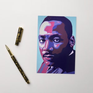 Martin Luther King Jr. Postkarte