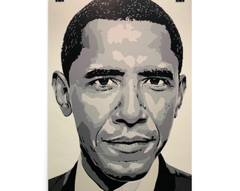 Impresión del cartel de Barack Obama