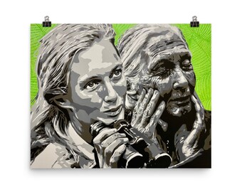 Poster Jane Goodall - Etsy