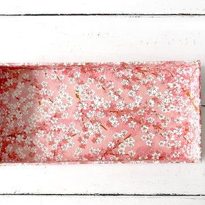 Papierschachtel, Schachtel aus Papier, Schreibtisch Aufbewahrung, Schmuck Aufbewahrung, Schmuckkasten, Stiftebox, Kirschblüte, Art. BOX-007