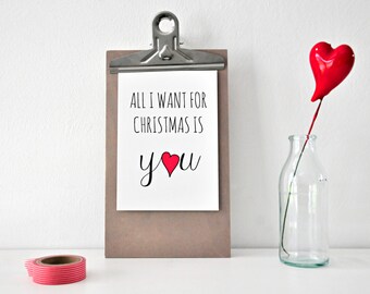 All I want for Christmas is you Postcard