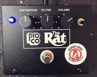 Modificar su Pedal de efectos guitarra con distorsión ProCo "La rata" (caja grande) + actualizaciones alquimia Audio modificacion.