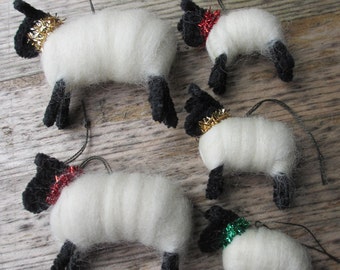 Christmas Tree Sheep Family
