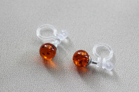 Clip on resin earrings new arrivals