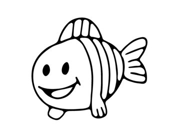 Download Cute Fish Svg Etsy