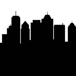 City skyline clipart, superhero buildings, and building City silhouette PNG SVG Clip art of skyscrapers and superhero city constructions image 3