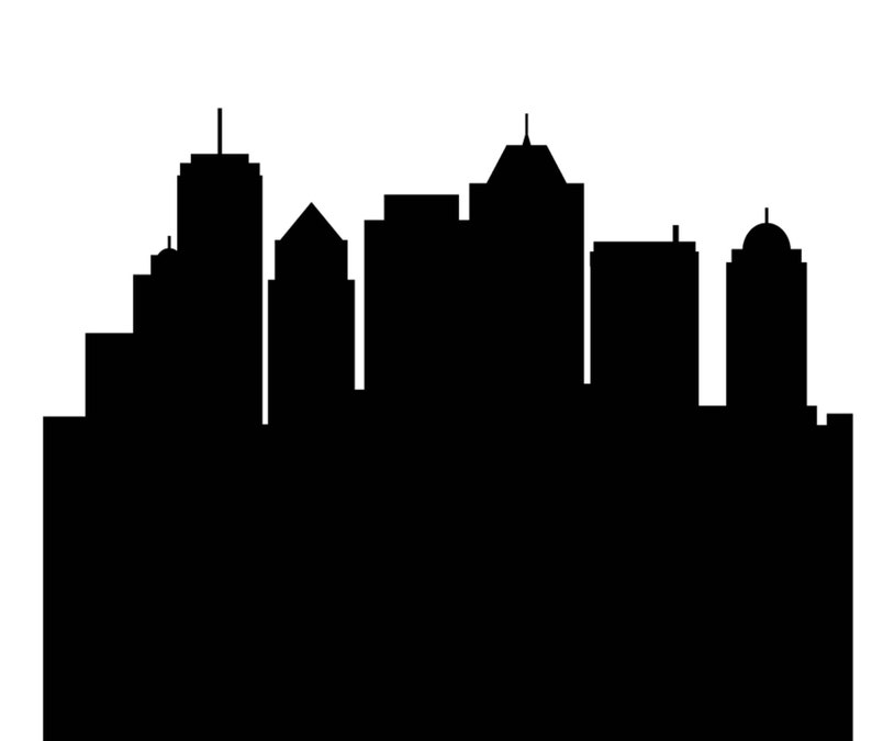 City skyline clipart, superhero buildings, and building City silhouette PNG SVG Clip art of skyscrapers and superhero city constructions image 3