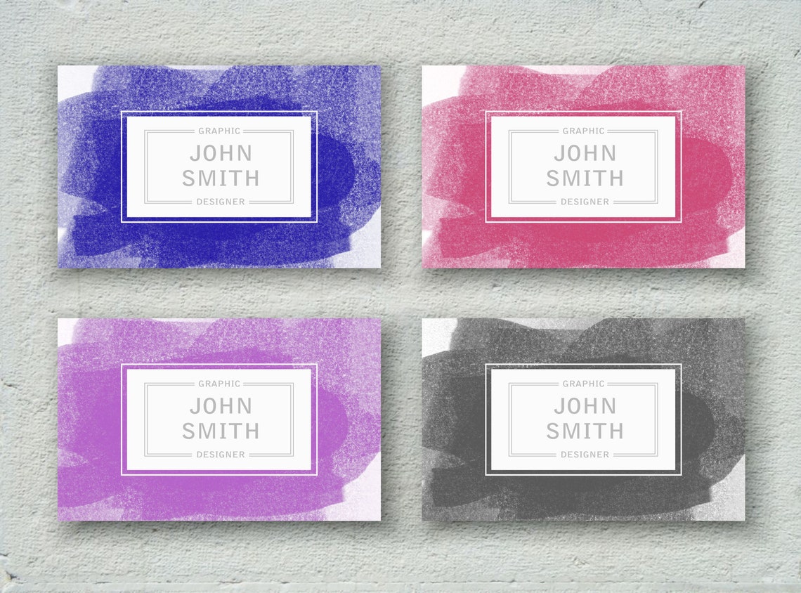 Printable Business Card Template INSTANT DOWNLOAD Printable - Etsy