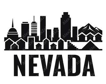 Skyline Silhouette Art, craft supplies png sublimation designs PNG SVG PDF