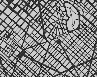 Urban Map Seamless Pattern, Cityscape Digital Paper (png, Eps, Svg, Jpg ...