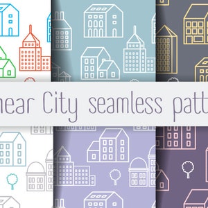 Gebaude Svg Stadt Digitalpapier Druck Papiergebaude Etsy