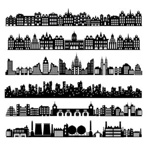Skyline city clipart superhero buildings block clipart and buildings SVG silhouette city PNG Skyscraper clip art superhero city buildings