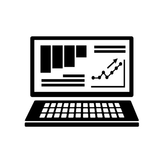 Computer silhouette transparent background of a computer Etsy