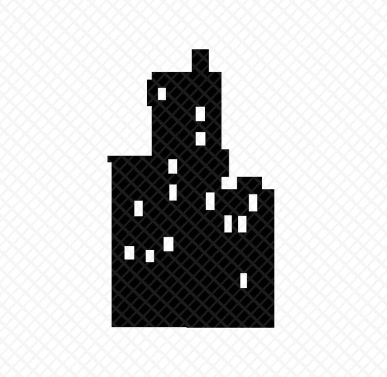 Bâtiments de la ville silhouette clipart fond transparent fichier svg, png, dxf, eps image 3