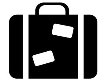 Bag Suitcase Silhouette of a Bag Suitcase Clipart Handbag Clip Art