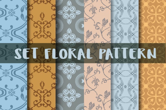 Floral Pattern Svg Flower Pattern Floral Print Pdf Pattern Etsy