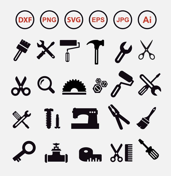 Download Crafting Clipart Tools Svg Tools Clipart Sewing Tools Etsy