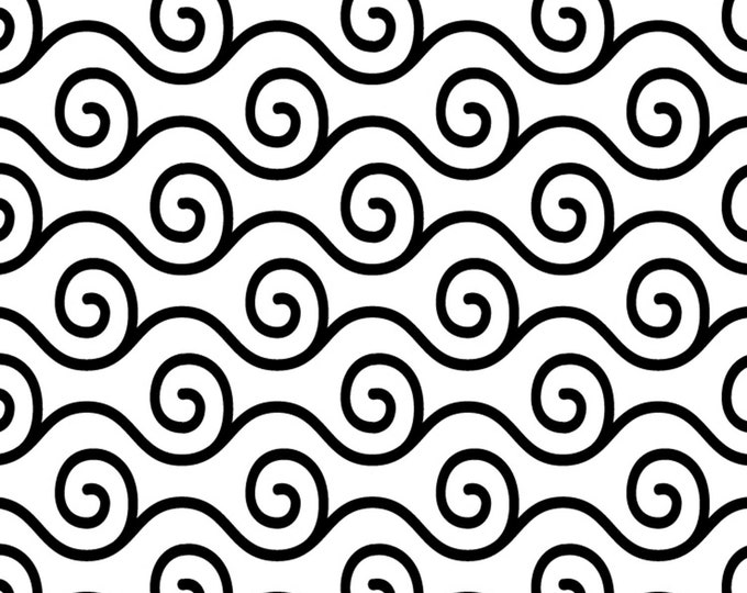 Seamless Wave Curl Pattern, Silhouette Clipart (svg, Png, Dxf, Eps) - Etsy