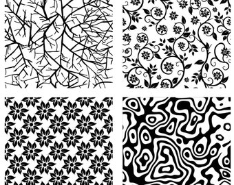 Seamless floral pattern silhouette of a floral clipart silhouette floral vector pattern file svg, png, dxf, eps