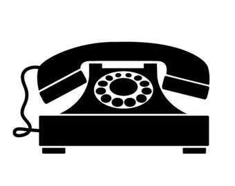 Retro phone svg, retro svg, Retro phone clipart, silhouette svg, telephone png, svg vintage, phone png, retro designs svg, vintage phone