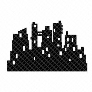 City buildings silhouette of a city buildings clipart silhouette transparent background city vector buildings file svg, png, dxf, eps