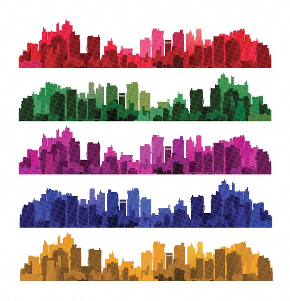 City Landscape Silhouette City Landscape City Etsy Singapore