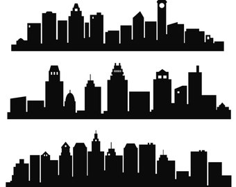 Skyline city clipart superhero buildings block clipart and buildings SVG silhouette city PNG Skyscraper clip art superhero city buildings