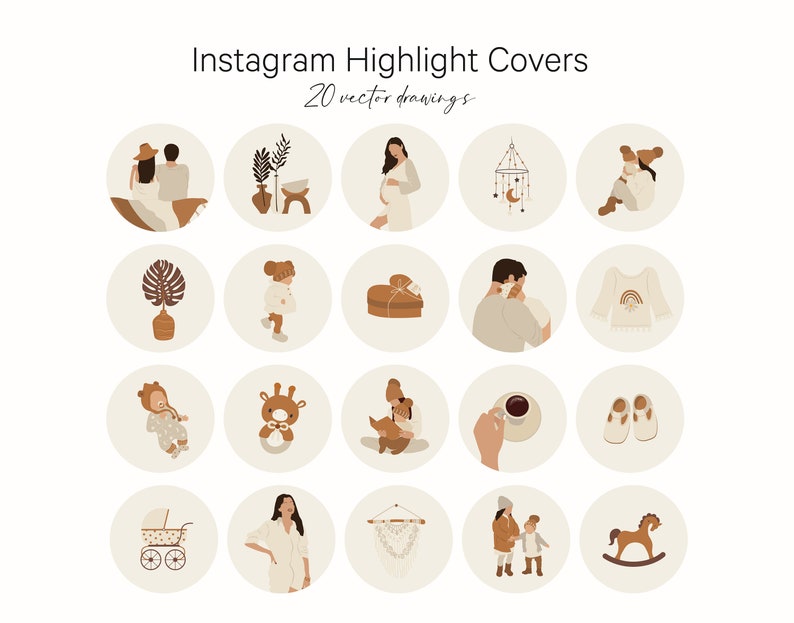Family Instagram Highlight Icons, Family Instagram Highlight Covers