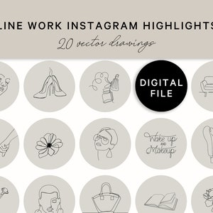 Minimal Instagram Highlight Icons, Instagram Highlight Covers, Minimal Highlight Cover, Woman Lifestyle Highlight Covers