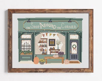 Movie Cross Stitch, Classic Fall Cross Stitch, Movie Lover Gift, You've Got Mail, Booktok Cross Stitch, Teacher Embroidery